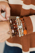 Little Blessings Stackable Bracelet Set- Brown Multi