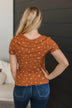 Hold Out Your Hand Floral Top- Rust