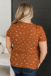 Hold Out Your Hand Floral Top- Rust