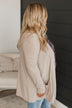 My Best Self Open Front Cardigan- Light Mocha