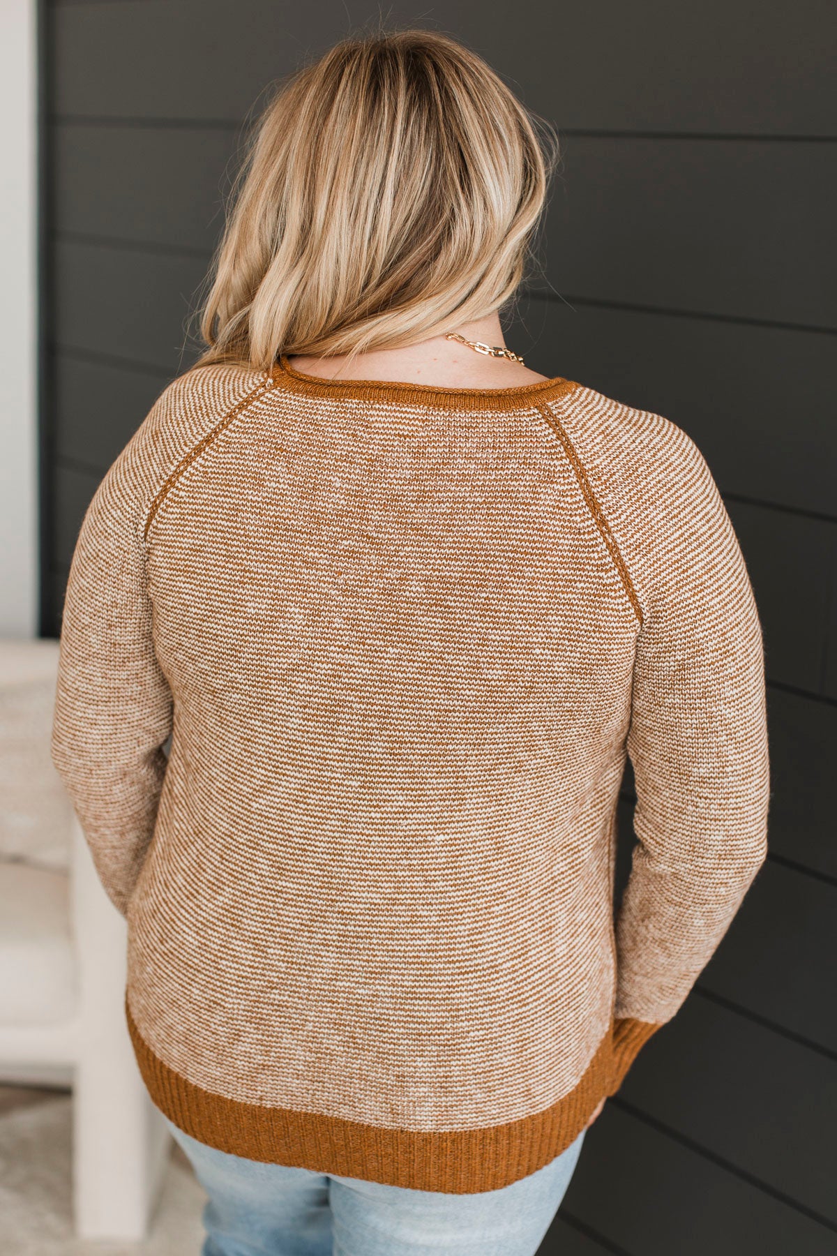 Idyllic Moments Knit Sweater- Ginger