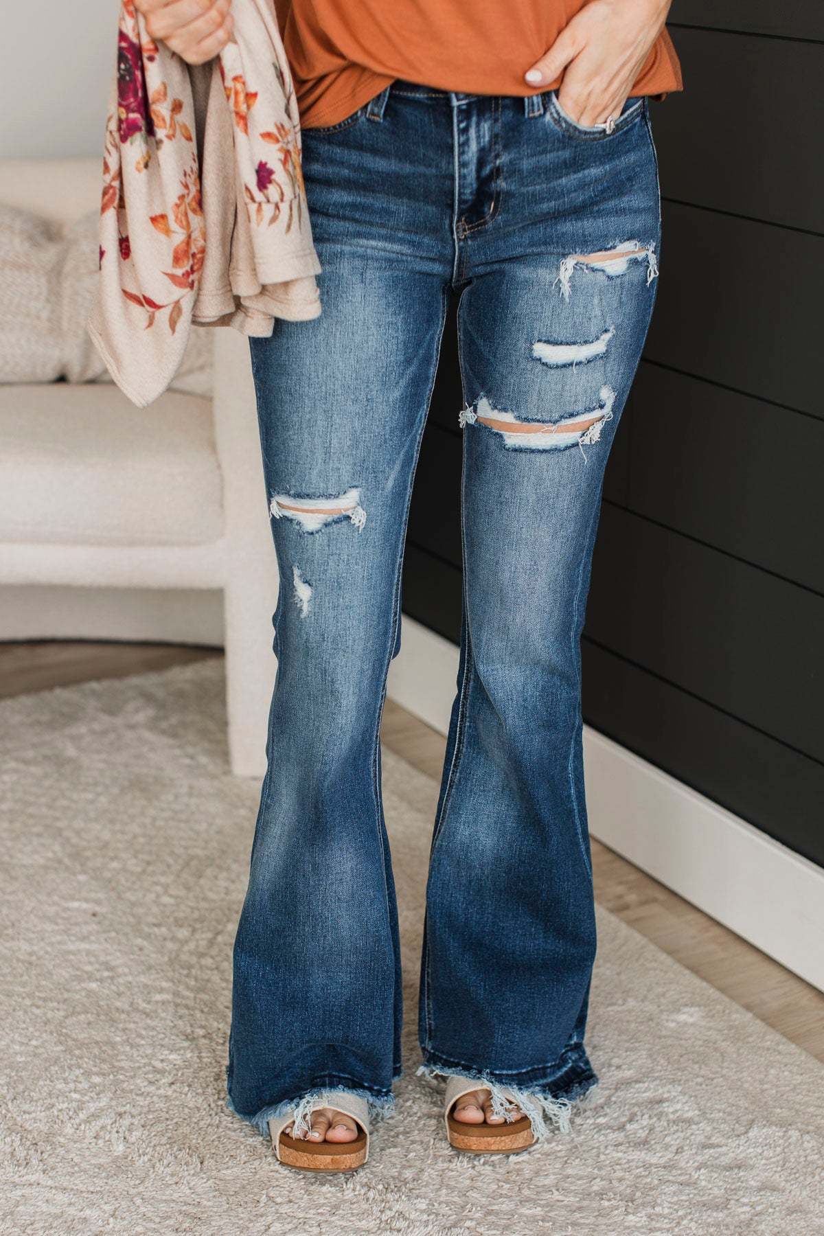 Vervet Flare Jeans- Peighton Wash