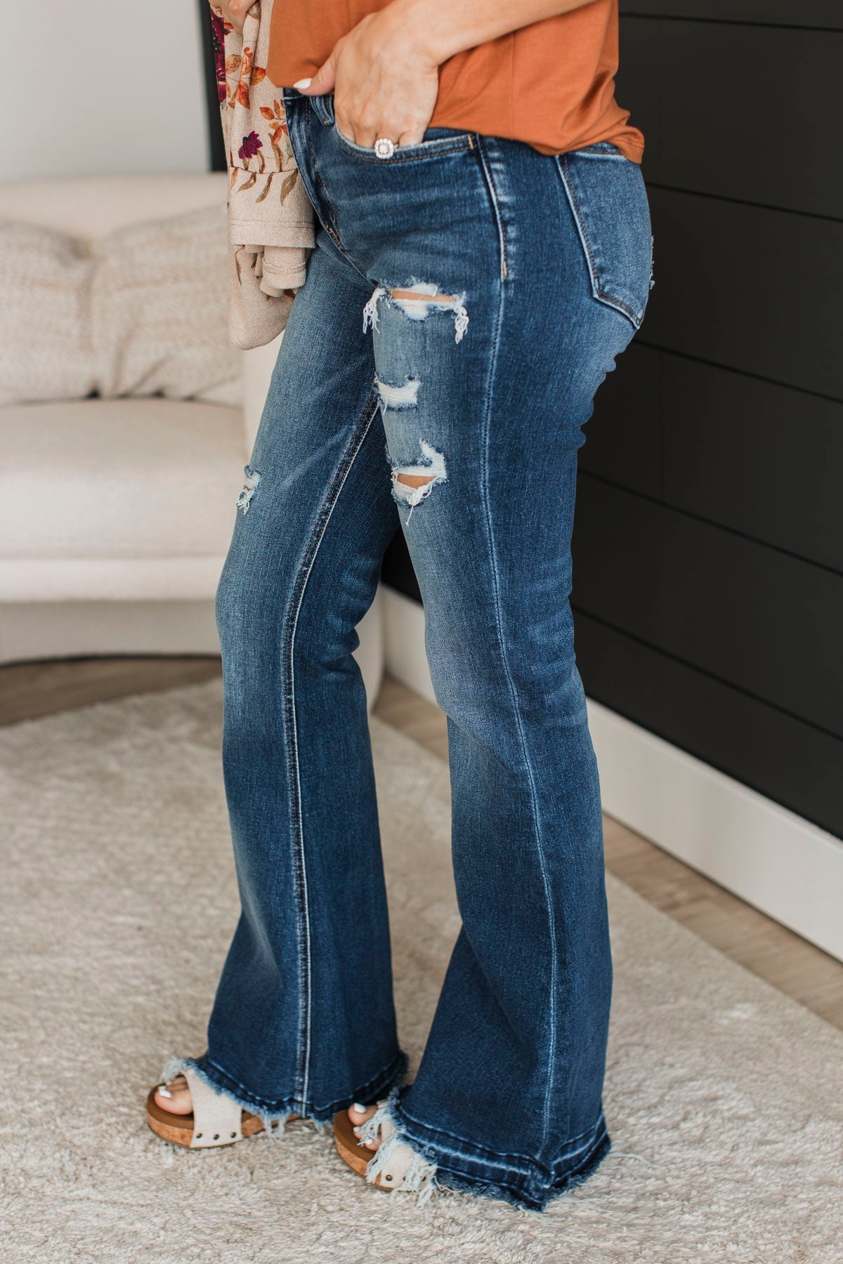 Vervet Flare Jeans- Peighton Wash