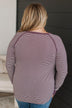 Undeniably Yours Striped Top- Light Plum