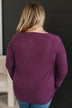 Feeling The Best Striped Knit Sweater- Plum