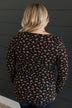 Going Along Floral Henley Top- Black & Rust