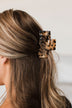 Looking At You Claw Hair Clip- Tan & Black