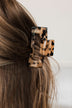 Looking At You Claw Hair Clip- Tan & Black