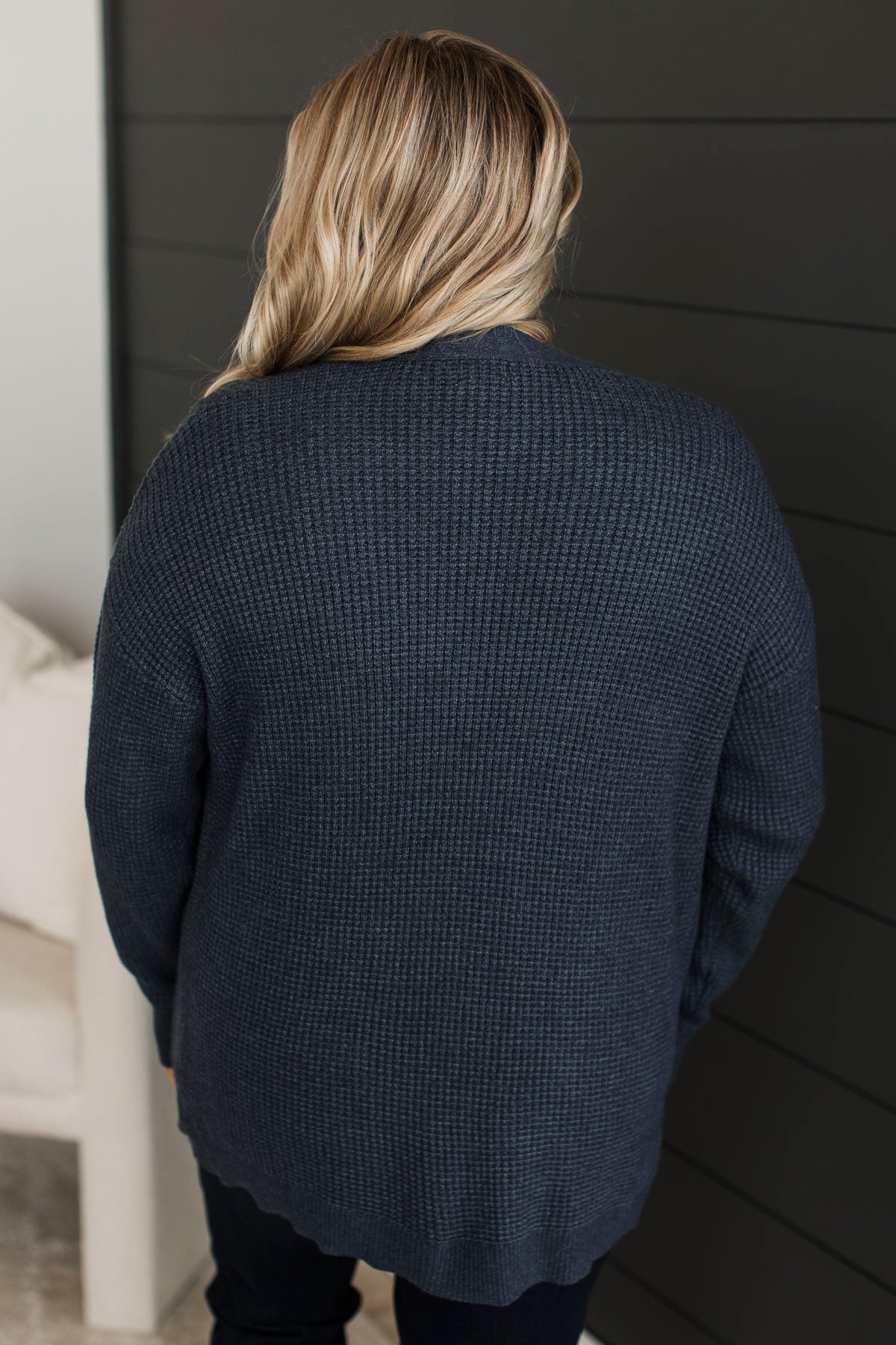 Seeking Your Love Knit Cardigan- Navy