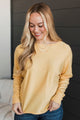 Feeling Devoted Knit Dolman Sweater- Yellow