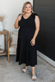 Unbelievably Blissful Midi Dress- Black