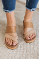 Corky's Bashful Wedge Sandals- Caramel