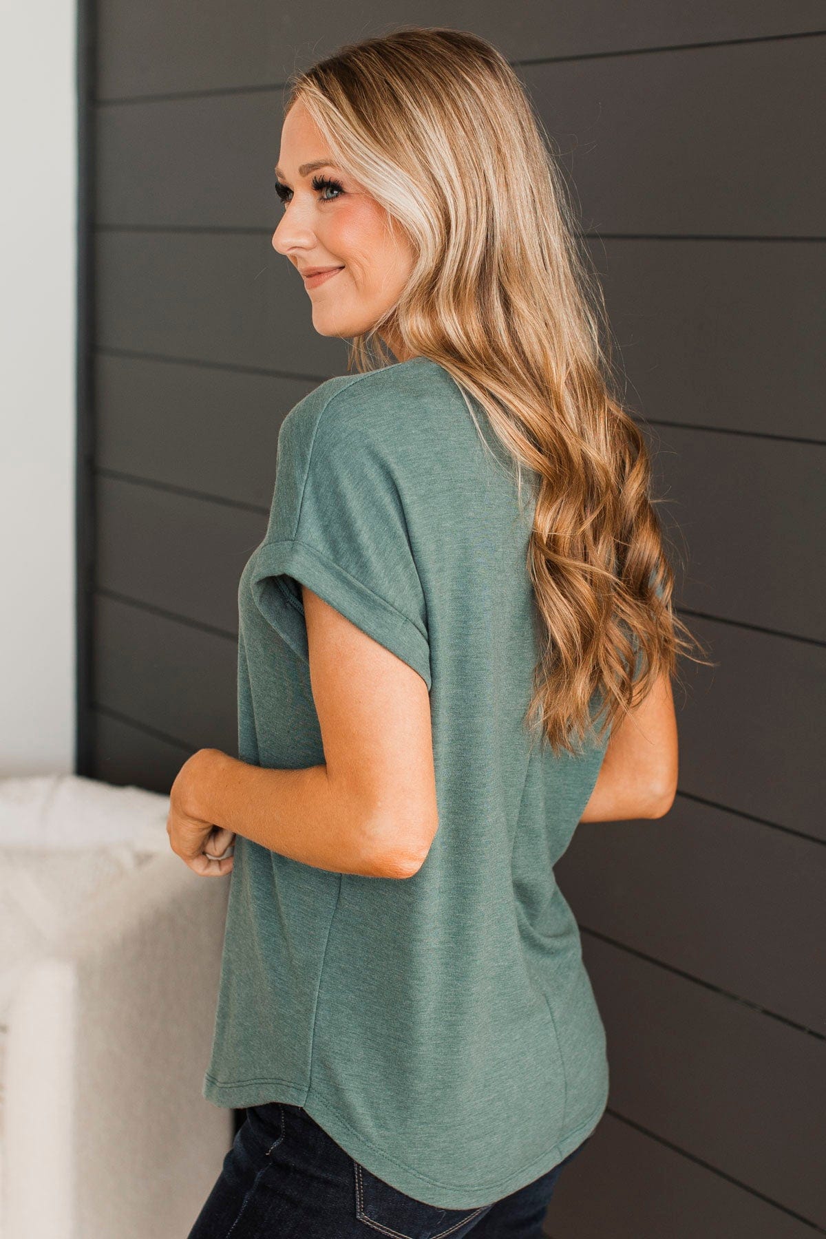 Love Forever Short Sleeve Top- Olive – The Pulse Boutique