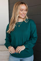 Warm Inspirations Knit Sweater- Teal