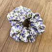 Fresh Sunshine Floral Hair Scrunchie- Ivory & Lavender