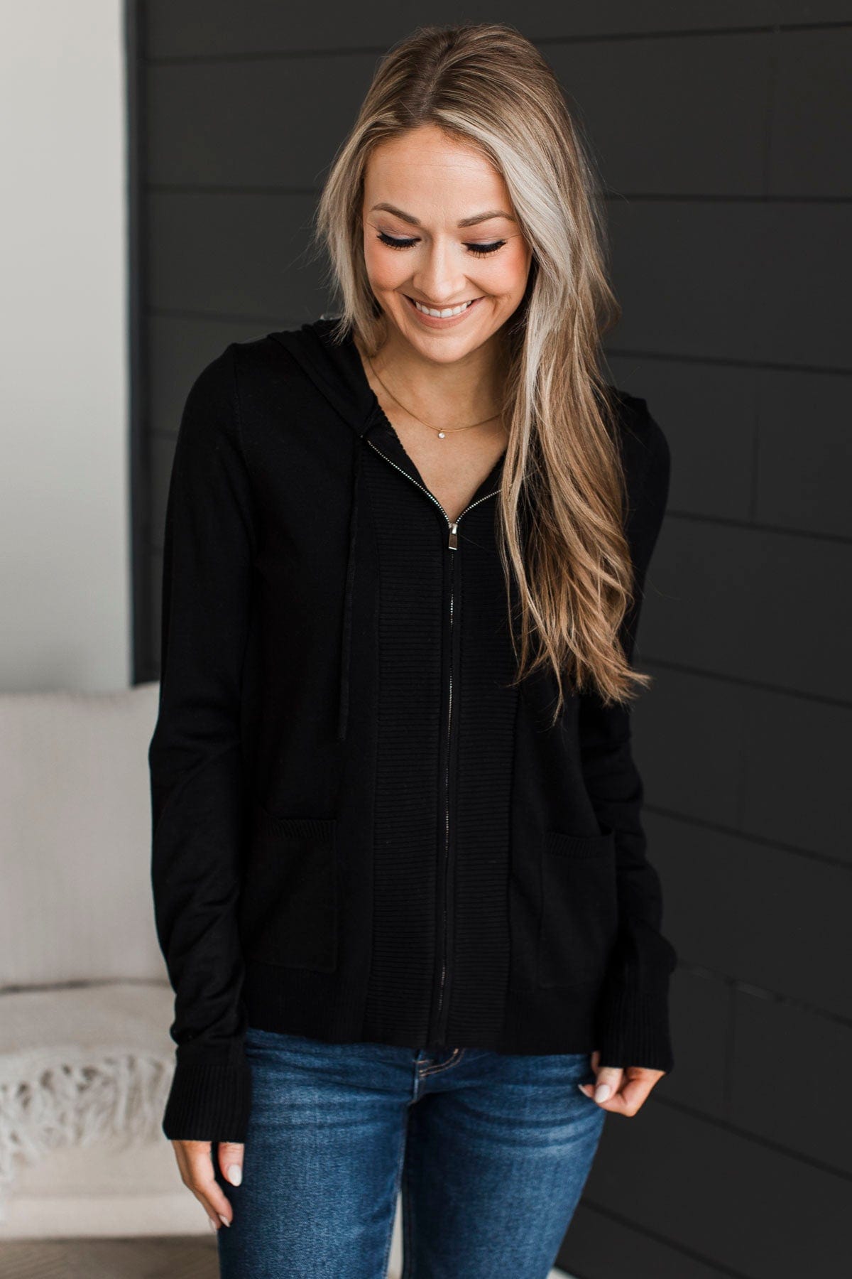 Doing It All Knit Sweater Jacket- Black – The Pulse Boutique