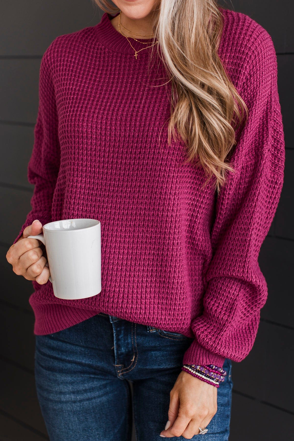 Berry shop colored sweater