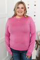 Loving Devotions Knit Sweater- Pink