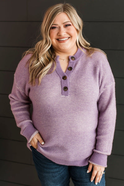 Perfectly Matched Knit Sweater- Dusty Plum – The Pulse Boutique