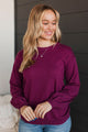 Warm Inspirations Knit Sweater- Dark Magenta