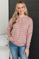 Incredible Memories Hooded Knit Top- Blush