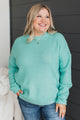 Captivating In Color Knit Sweater- Mint