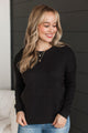 Considerably Cute Pullover Top- Black