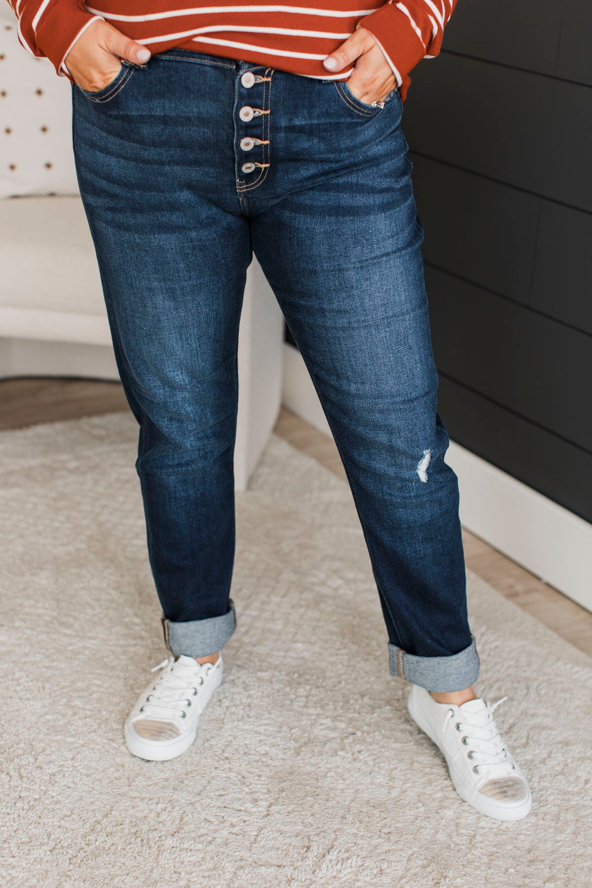 KanCan Skinny Straight Jeans- Lorraine Wash