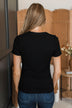 Seeking Adventure Short Sleeve Top- Black