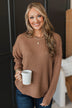 Captivating In Color Knit Sweater- Light Rust