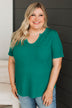 Feeling Your Love Ribbed Top- Jade