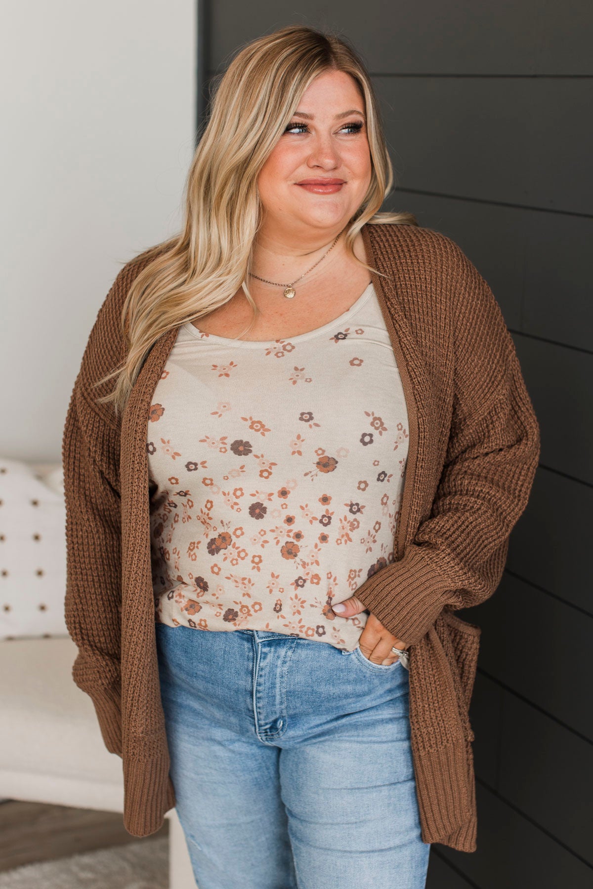 Gives Me Feelings Knit Cardigan- Deep Camel – The Pulse Boutique