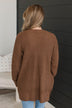 Gives Me Feelings Knit Cardigan- Deep Camel