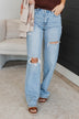 Vervet Stretch Straight Jeans- Opal Wash