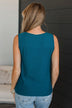 Believe It Or Not Knit Tank Top- Teal