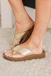 Soda Lucy Sandals- Gold