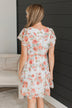 Down Memory Lane Floral Dress- Ivory & Coral