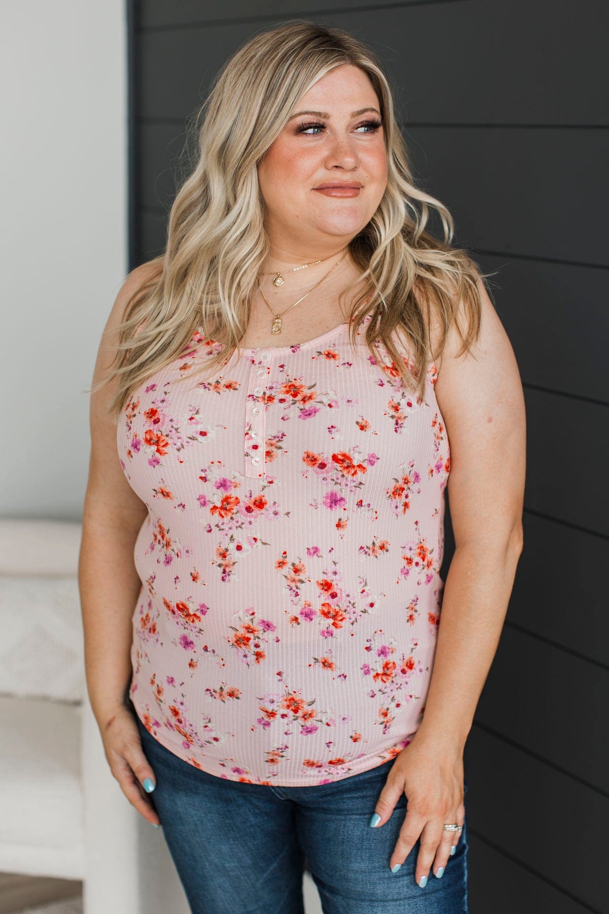 On A Sunny Day Tank Top- Light Pink