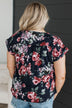 The Moment You Smiled Floral Top- Dark Navy & Mauve