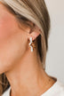 Lost In Diamonds Star Hoop Earrings- Gold