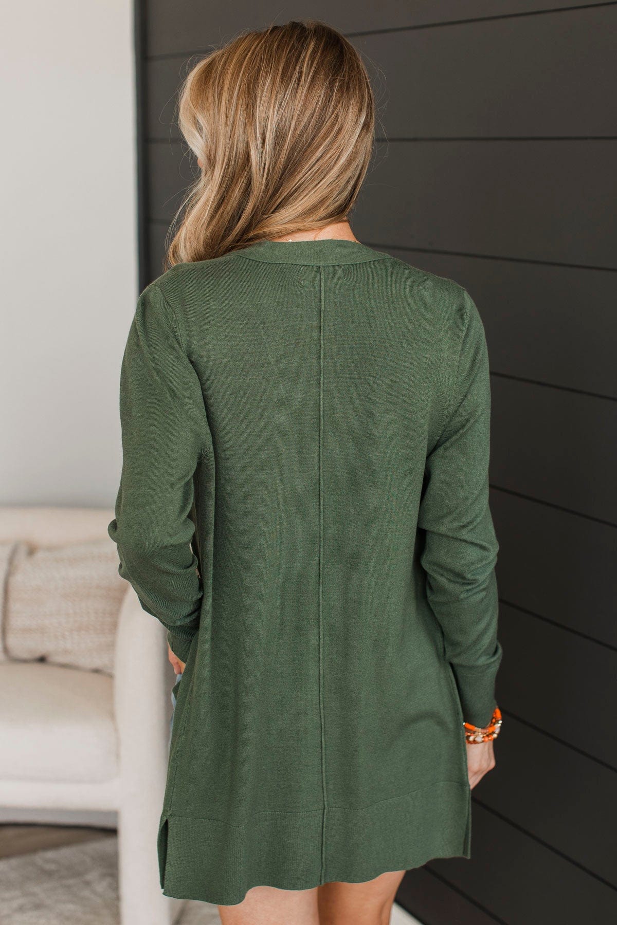 Can't Resist This Knit Cardigan- Green Ivy