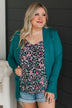 As Easy As Can Be Cardigan- Teal