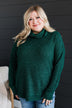 Romance Awaits Turtle Neck Sweater- Forest Green