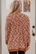 Love Remains Popcorn Knit Cardigan- Rust