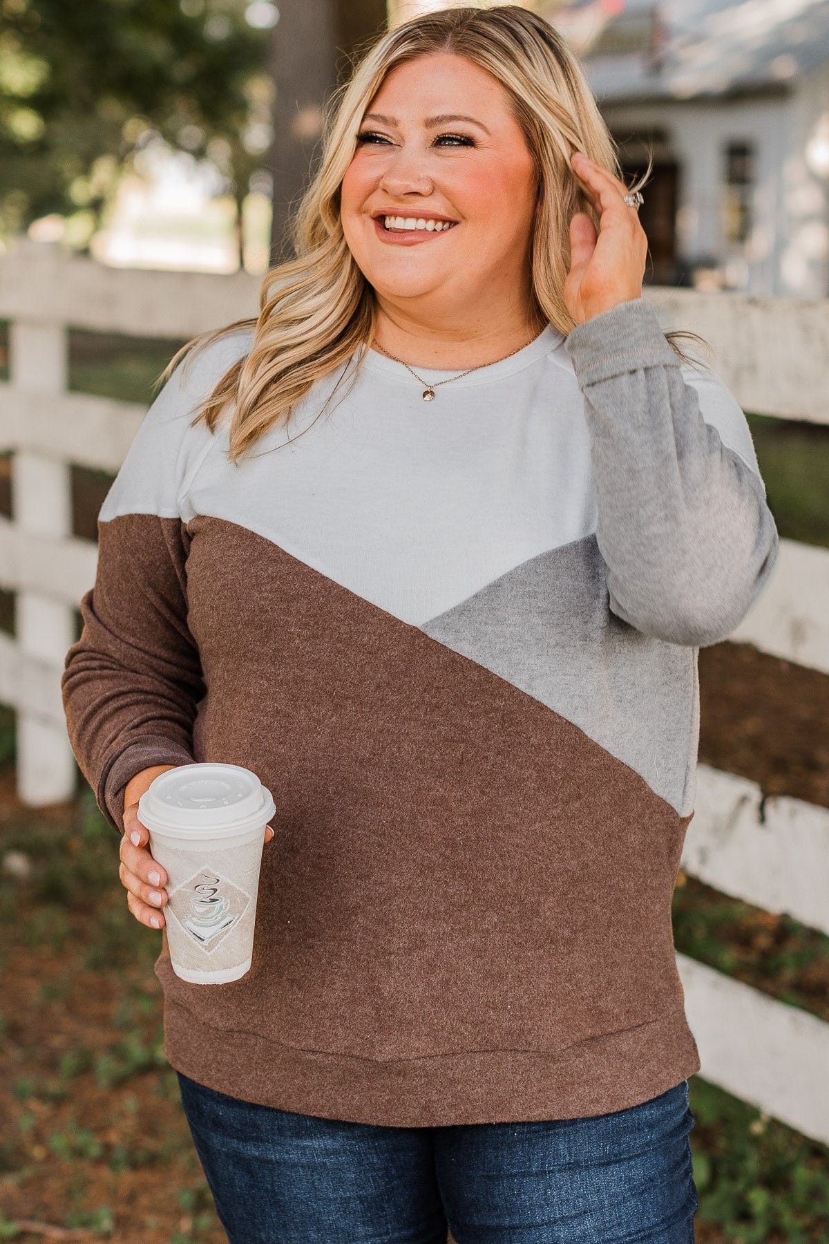 Opposites Attract Color Block Dolman Top- Red/Pink