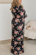 Big Crush Floral Maxi Dress- Black