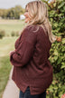 Pure Passion Knit Sweater- Dark Burgundy