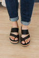 Corky's Bashful Wedge Sandals- Black