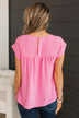 Take The Reigns Short Sleeve Top- Pink