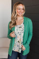 Many Reasons Lightweight Cardigan- Jade Green